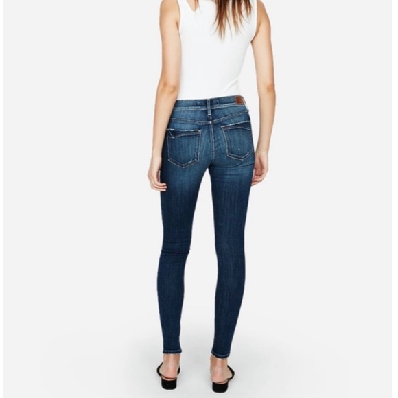 EXPRESS REPREVE Stretch Mid-Rise Legging jeans size 8